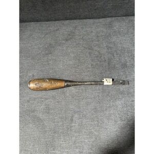 Vintage‎ Irwin USA 11" Wood Handle "Perfect Handle" Style Flathead Screwdriver